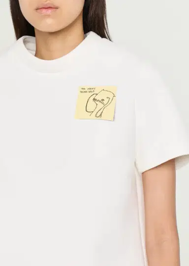 Marc Jacobs Runway Sticky Note Cotton-Blend T-Shirt | Thumbnail 5 Marc Jacobs Runway Sticky Note Cotton-Blend T-Shirt | Thumbnail 5