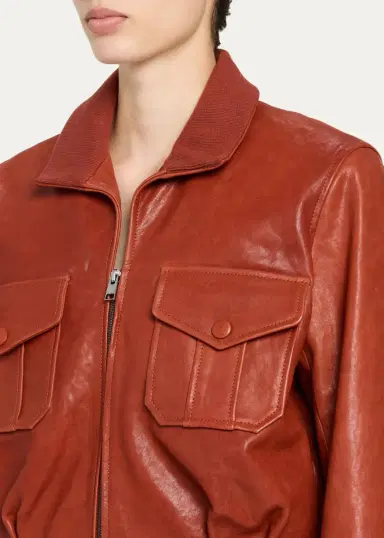 Frame The Ace Leather Jacket | Thumbnail 5 Frame The Ace Leather Jacket | Thumbnail 5