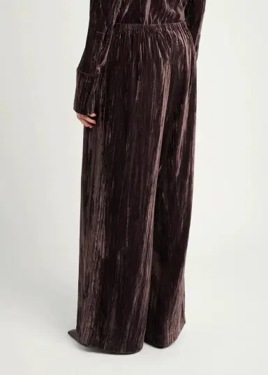 Proenza Schouler Meadow Crushed-Velvet Straight-Leg Pants | Thumbnail 3 Proenza Schouler Meadow Crushed-Velvet Straight-Leg Pants | Thumbnail 3