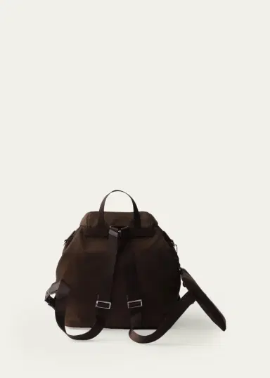 Prada Vela Leather-Trim Re-Nylon Backpack | Thumbnail 6 Prada Vela Leather-Trim Re-Nylon Backpack | Thumbnail 6