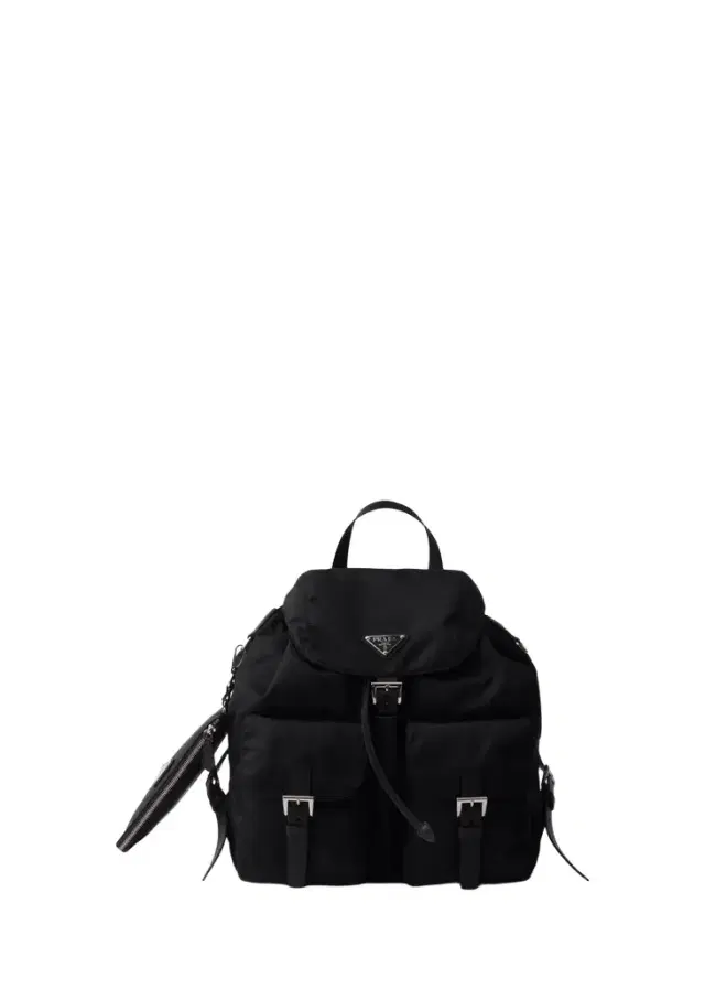 Prada Vela Leather-Trim Re-Nylon Backpack