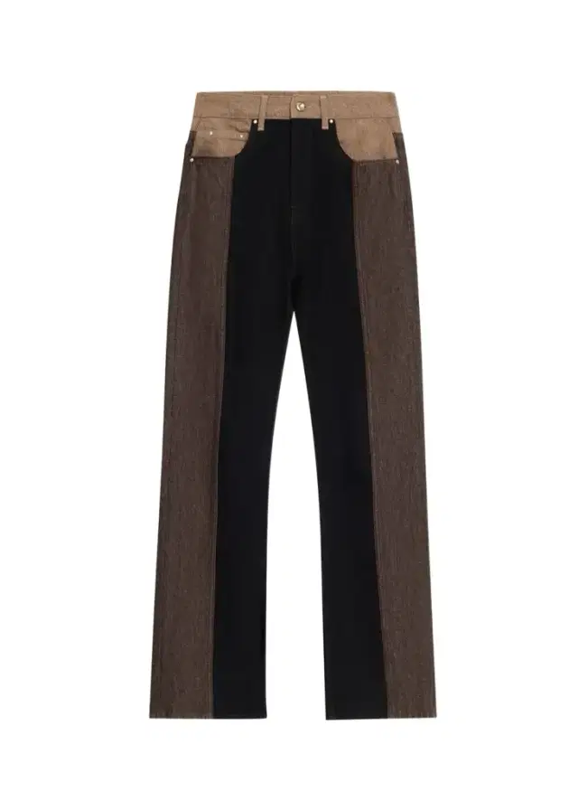 OSSOU Jane Colorblocked Straight-Leg Jeans