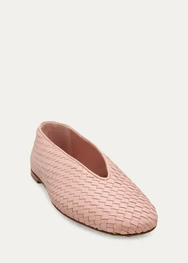 Bottega Veneta Micro Woven Nappa Leather Ballerina Flats | Thumbnail 5