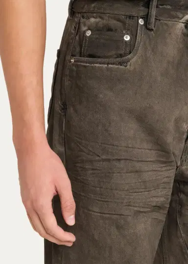 Rick Owens Men's Geth Wide-Leg Jeans | Thumbnail 5 Rick Owens Men's Geth Wide-Leg Jeans | Thumbnail 5
