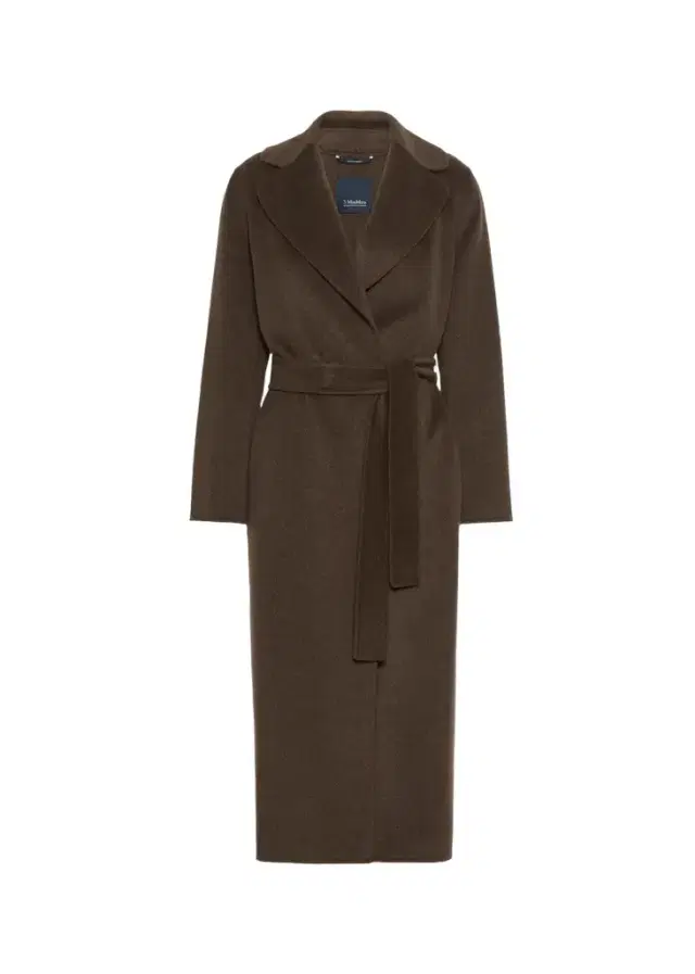 Max Mara Brushed Wool Belted Wrap Coat