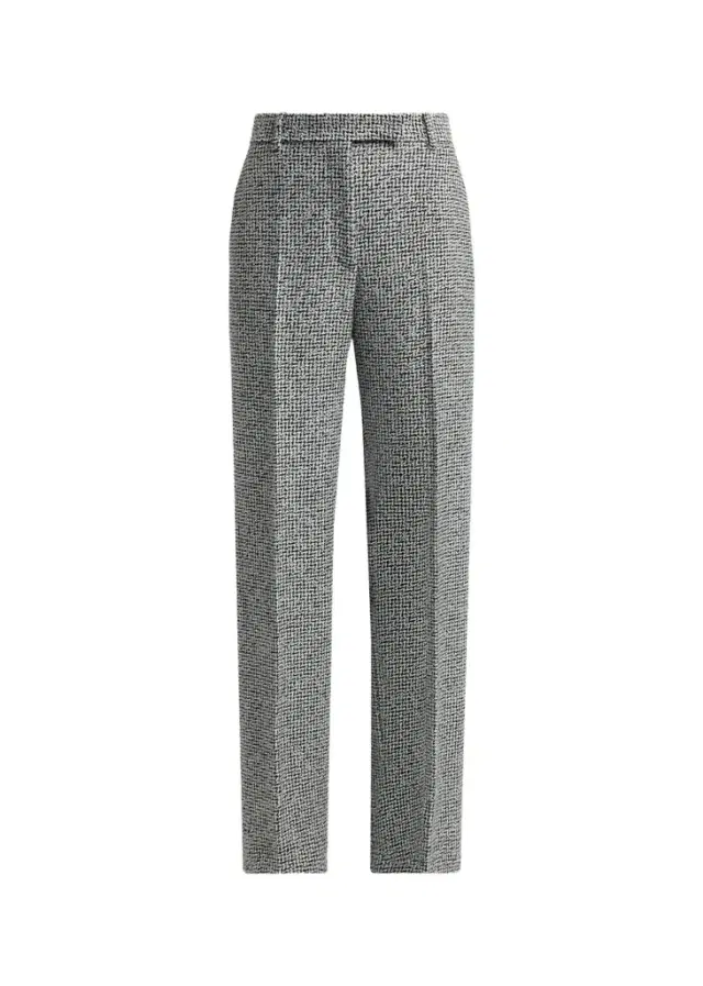 Tom Ford Sequined Broken Chevron Tweed Wide-Leg Tailored Pants