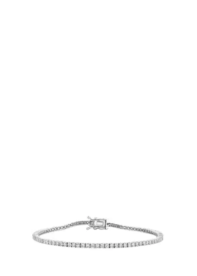 Sydney Evan 14K White Gold Diamond Tennis Bracelet, 6.75"L | Thumbnail 1