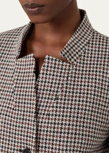 Max Mara Houndstooth Wool Single-Breasted Jacket | Thumbnail 5 Max Mara Houndstooth Wool Single-Breasted Jacket | Thumbnail 5