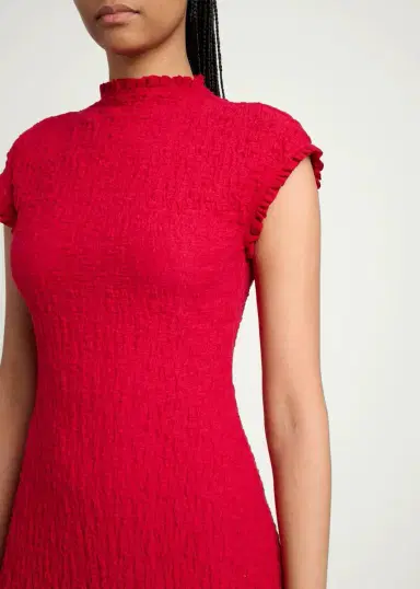 Proenza Schouler Cleo Stretch Jersey Jacquard A-Line Midi Dress | Thumbnail 5 Proenza Schouler Cleo Stretch Jersey Jacquard A-Line Midi Dress | Thumbnail 5