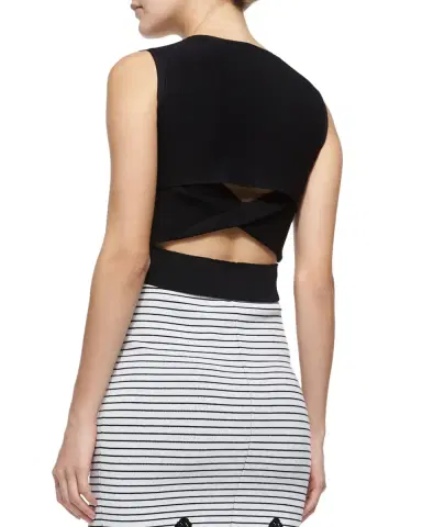 Proenza Schouler Cleo Stretch Jersey Jacquard A-Line Midi Dress | Thumbnail 6 Proenza Schouler Cleo Stretch Jersey Jacquard A-Line Midi Dress | Thumbnail 6