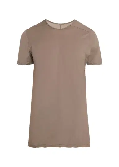 Rick Owens Men's Cotton Slim Longline Crewneck T-Shirt | Thumbnail 1 Rick Owens Men's Cotton Slim Longline Crewneck T-Shirt | Thumbnail 1