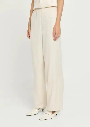 TOTEME Monogram Flannel Straight-Leg Trousers | Thumbnail 4 TOTEME Monogram Flannel Straight-Leg Trousers | Thumbnail 4
