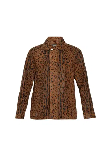 Kobi Halperin Lana Beaded Animal-Print Suede Jacket | Thumbnail 1 Kobi Halperin Lana Beaded Animal-Print Suede Jacket | Thumbnail 1
