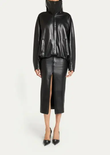 Balenciaga High Collar Blouson Skirted Jacket | Thumbnail 2 Balenciaga High Collar Blouson Skirted Jacket | Thumbnail 2