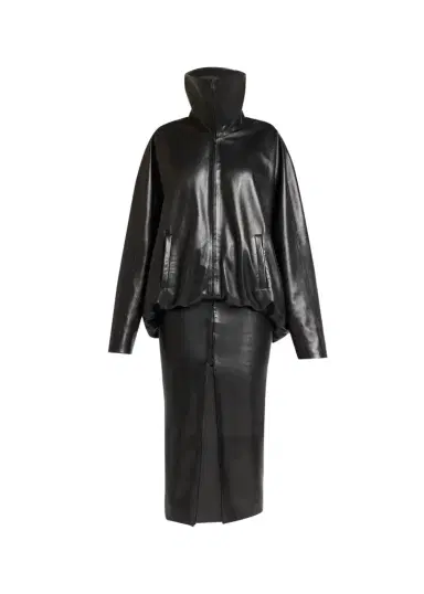Balenciaga High Collar Blouson Skirted Jacket | Thumbnail 1 Balenciaga High Collar Blouson Skirted Jacket | Thumbnail 1