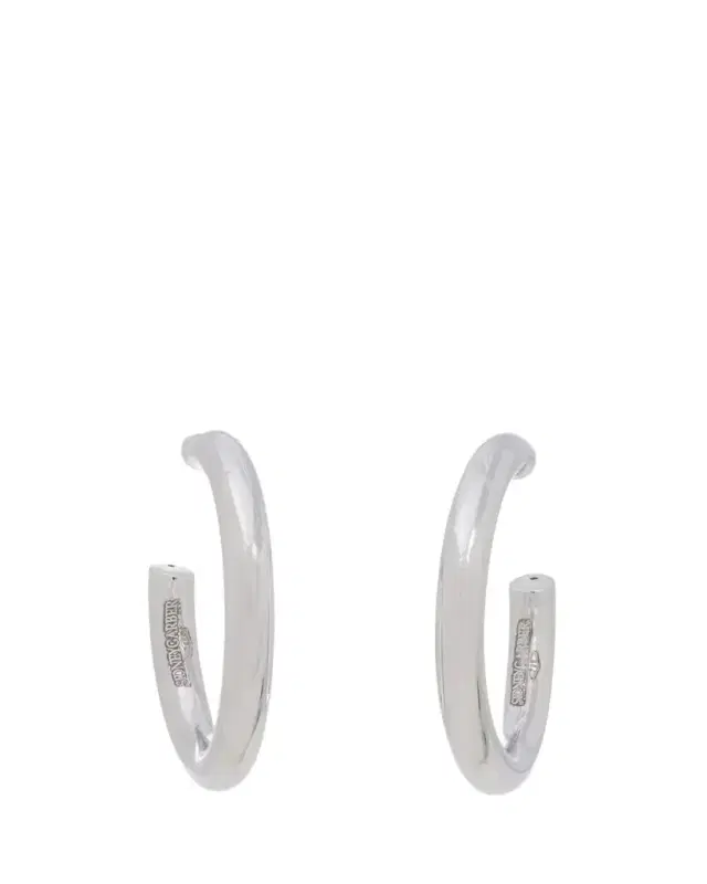 SIDNEY GARBER 18K White Gold Mallory Hoop Earrings, Medium