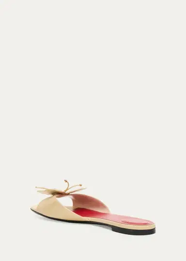Valentino Garavani Flutterby Flat Slides | Thumbnail 2