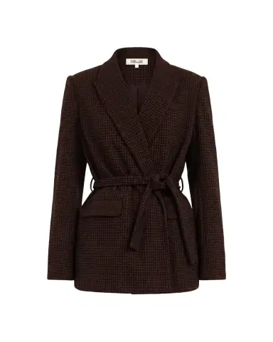 Diane von Furstenberg Annika Houndstooth Knit Wrap Jacket | Thumbnail 2 Diane von Furstenberg Annika Houndstooth Knit Wrap Jacket | Thumbnail 2
