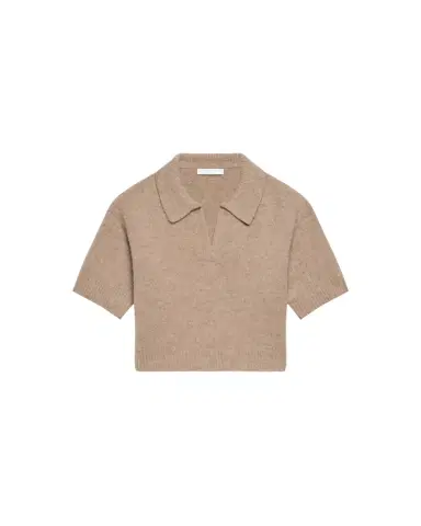 Helmut Lang Cropped Wool Polo | Thumbnail 2 Helmut Lang Cropped Wool Polo | Thumbnail 2
