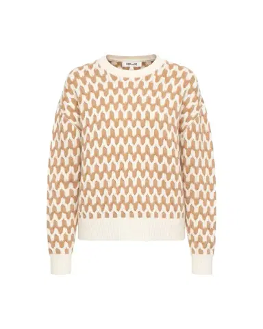 Diane von Furstenberg Volto Zigzag Merino Wool-Cashmere Sweater | Thumbnail 1