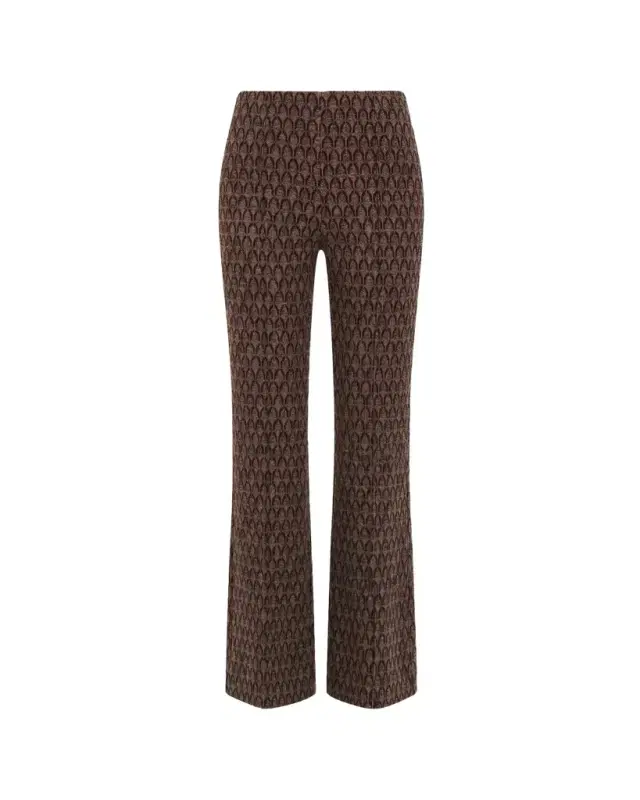 Diane von Furstenberg Leonor Viscose Knit Jacquard Trousers