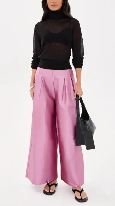 CHAN LUU Techno Taffeta Ultra Wide Leg Trousers | Thumbnail 5 CHAN LUU Techno Taffeta Ultra Wide Leg Trousers | Thumbnail 5