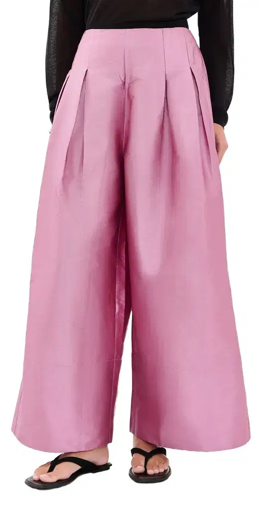 Techno Taffeta Ultra Wide Leg Trousers