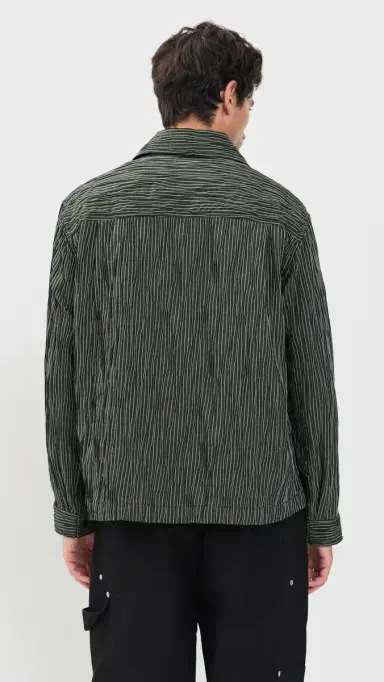 Nicholas Daley Tucked Dobby Stripe Workers Shirt | Thumbnail 3