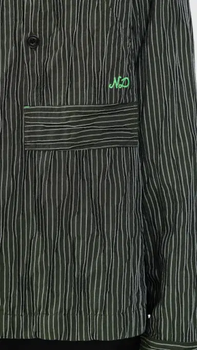 Nicholas Daley Tucked Dobby Stripe Workers Shirt | Thumbnail 6
