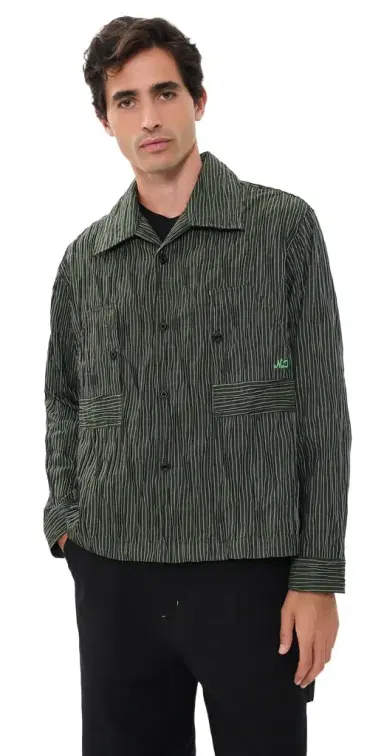 Nicholas Daley Tucked Dobby Stripe Workers Shirt | Thumbnail 1