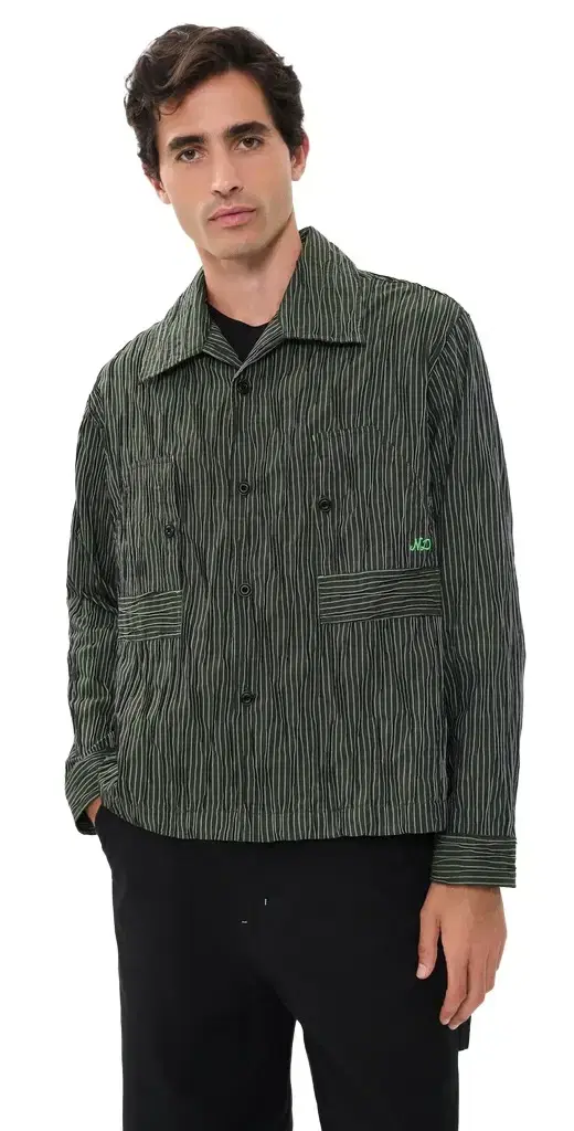 Nicholas Daley Tucked Dobby Stripe Workers Shirt