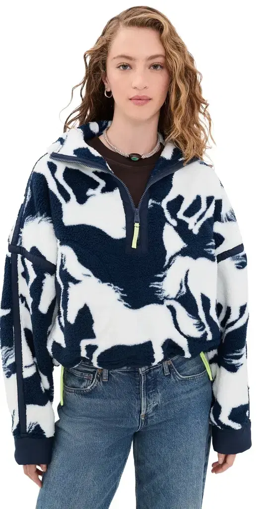FP Movement Mountain High Printed Half-Zip Fleece