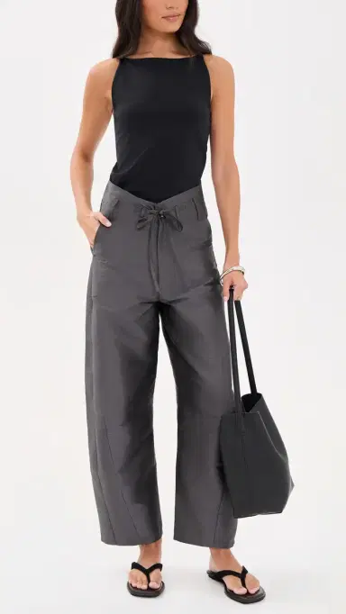 CHAN LUU Techno Taffeta Barrel Pants | Thumbnail 5