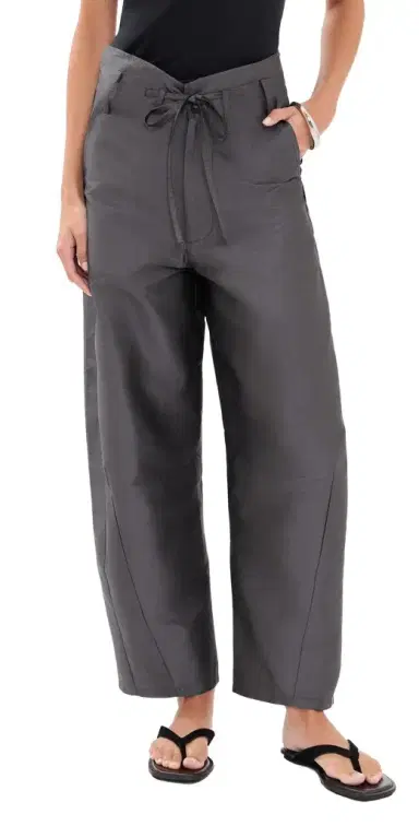 CHAN LUU Techno Taffeta Barrel Pants | Thumbnail 1