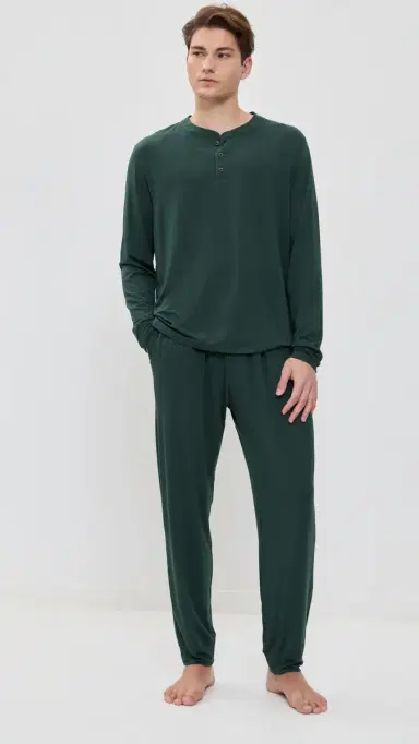 Eberjey Henry Long Pj Set | Thumbnail 2 Eberjey Henry Long Pj Set | Thumbnail 2