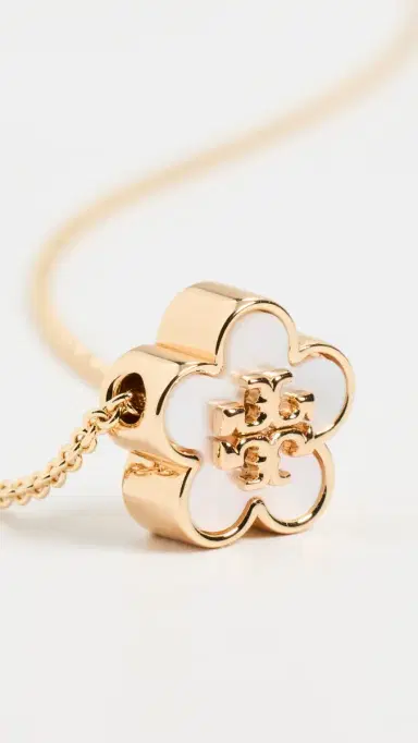 Tory Burch Forget Me Not Mother of Pearl Pendant Necklace | Thumbnail 4 Tory Burch Forget Me Not Mother of Pearl Pendant Necklace | Thumbnail 4