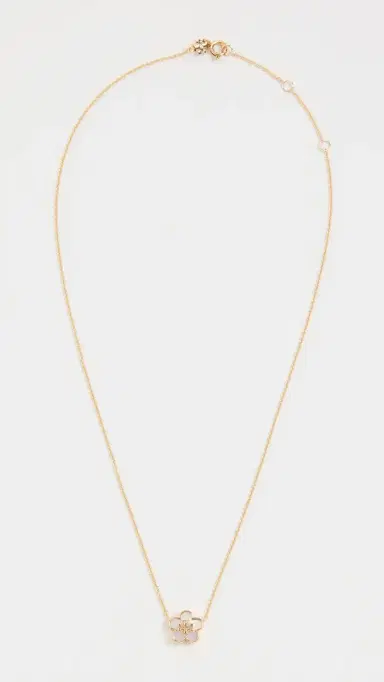 Tory Burch Forget Me Not Mother of Pearl Pendant Necklace | Thumbnail 5 Tory Burch Forget Me Not Mother of Pearl Pendant Necklace | Thumbnail 5