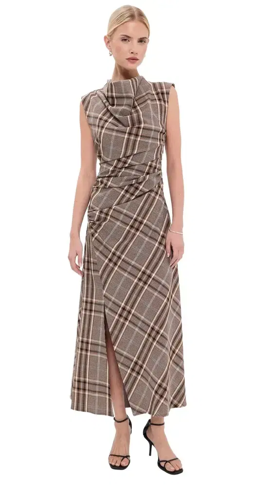 Burke Draped Midi Dress