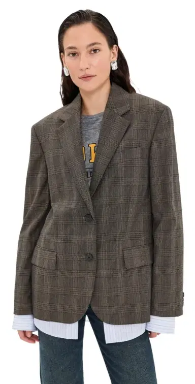 Acne Studios Wool Blend Blazer | Thumbnail 1 Acne Studios Wool Blend Blazer | Thumbnail 1