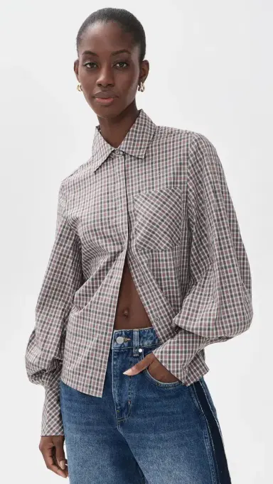 Essentiel Antwerp Kalmia Voluminous Sleeve Shirt | Thumbnail 2
