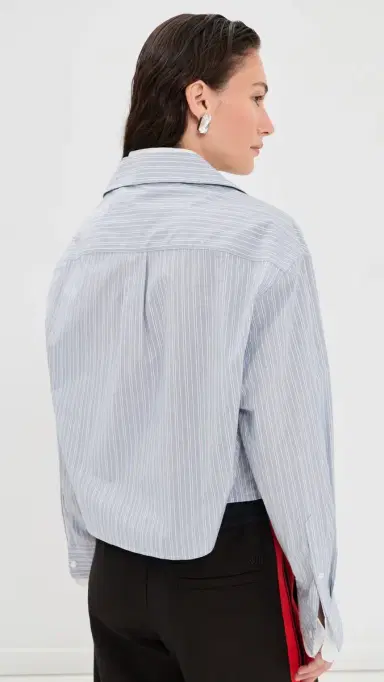 Acne Studios Layered Long Sleeve Button Up Shirt | Thumbnail 3 Acne Studios Layered Long Sleeve Button Up Shirt | Thumbnail 3