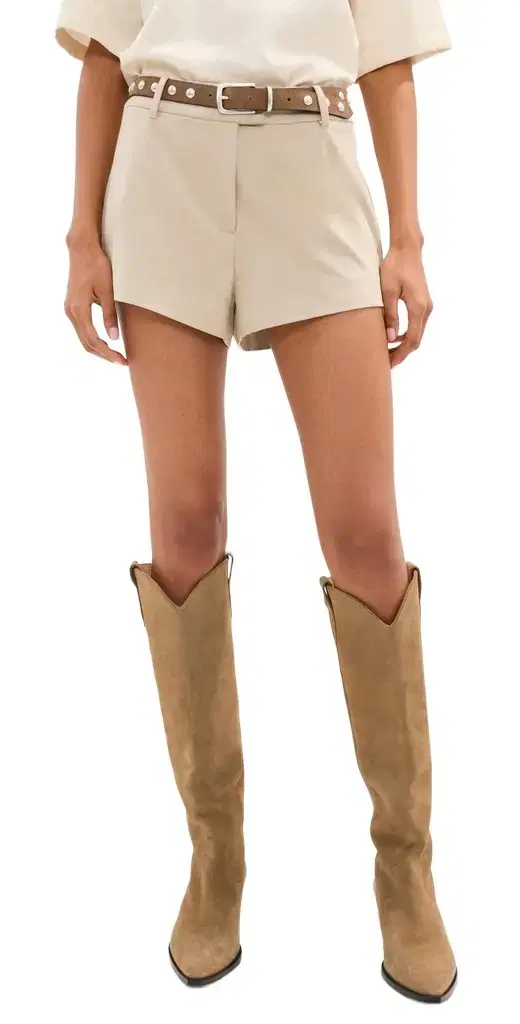 LE BOP Josie Faux Suede Hot Shorts