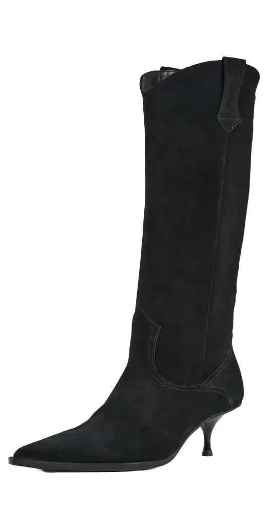 Free People Daisy Slouch Kitten Heel Boots