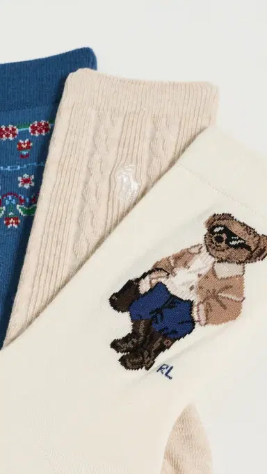 Polo Ralph Lauren Winter Bear Socks 3-Pack | Thumbnail 3 Polo Ralph Lauren Winter Bear Socks 3-Pack | Thumbnail 3
