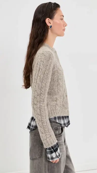 Acne Studios Fitted Cardigan | Thumbnail 4 Acne Studios Fitted Cardigan | Thumbnail 4