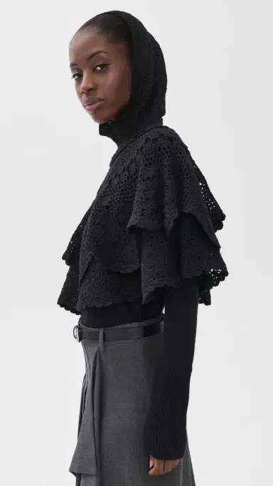Sea Wright Knit Crochet Poncho | Thumbnail 4 Sea Wright Knit Crochet Poncho | Thumbnail 4