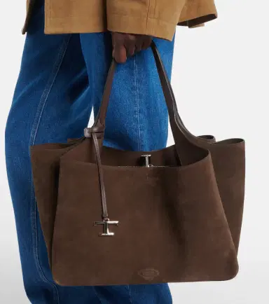 Tod's Apa Large leather suede tote bag | Thumbnail 4 Tod's Apa Large leather suede tote bag | Thumbnail 4