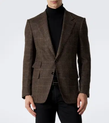 Tom Ford Houndstooth wool, silk, and linen blazer | Thumbnail 3
