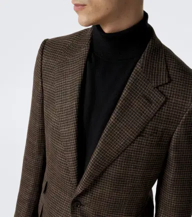 Tom Ford Houndstooth wool, silk, and linen blazer | Thumbnail 4
