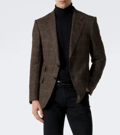 Tom Ford Houndstooth wool, silk, and linen blazer | Thumbnail 7